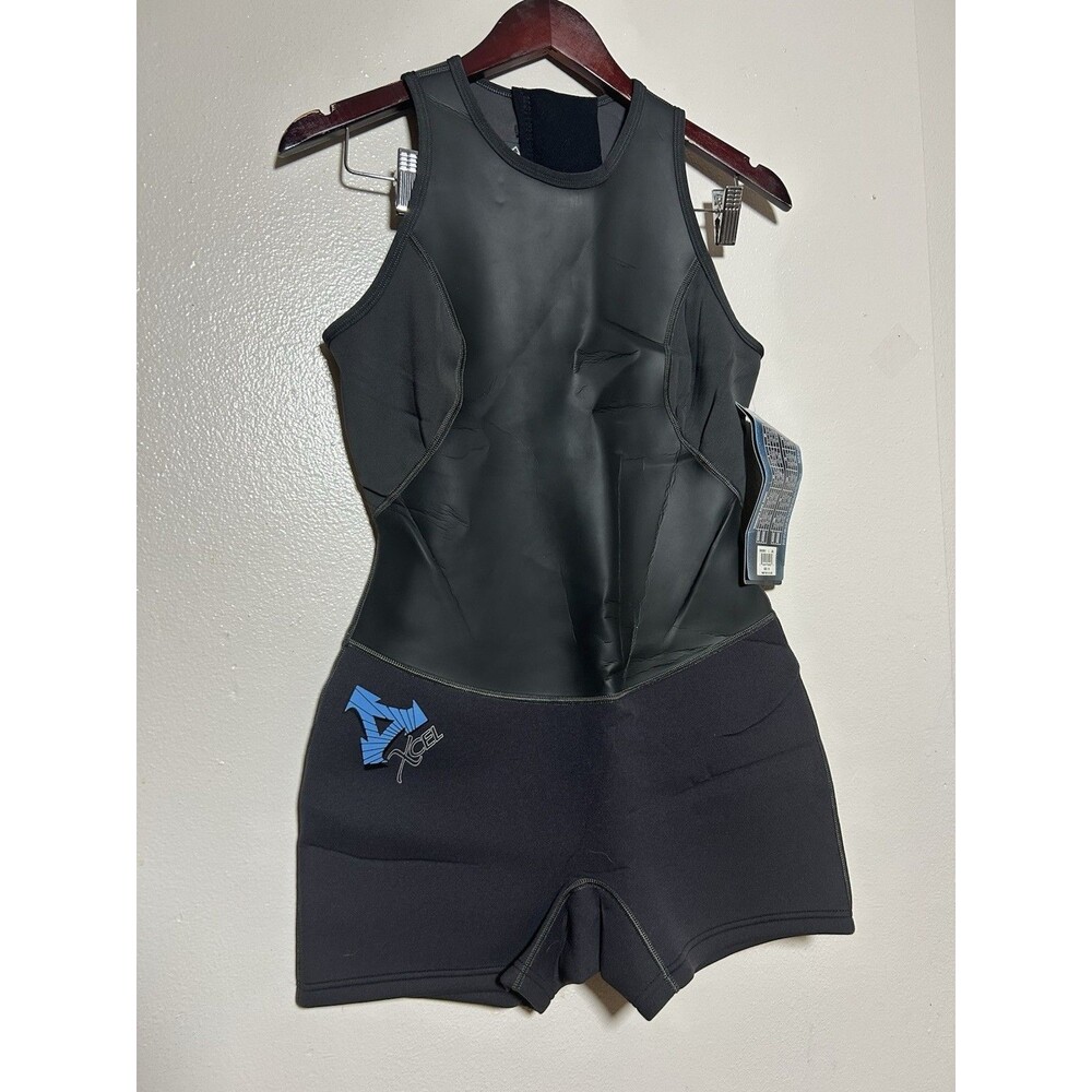 XCEL Women’s Size 10 Black/Gray Sleeveless Zips Surf Swim Suit EUC Brand New